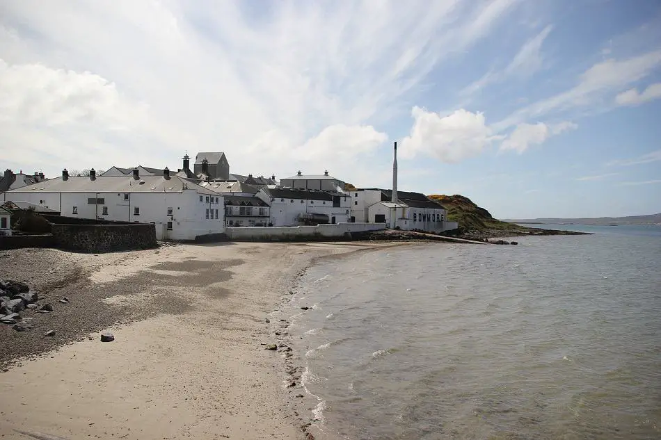 A distillery located by the sea