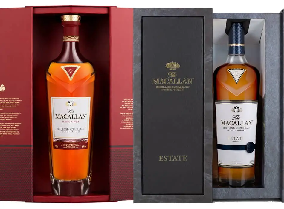 2 bottles of Macallan - the Rare Cask & the Estate