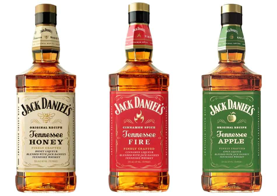 3 bottles of Jack Daniel’s – Tennessee Honey, Tennessee Fire & Tennessee Apple