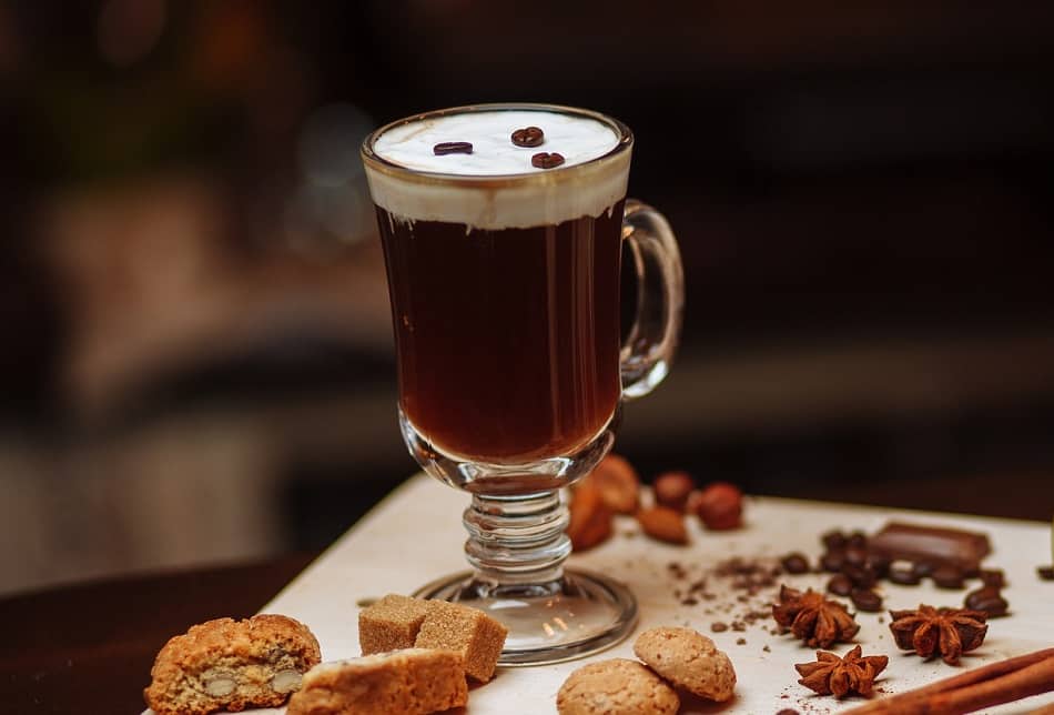 A glass of Irish Coffee