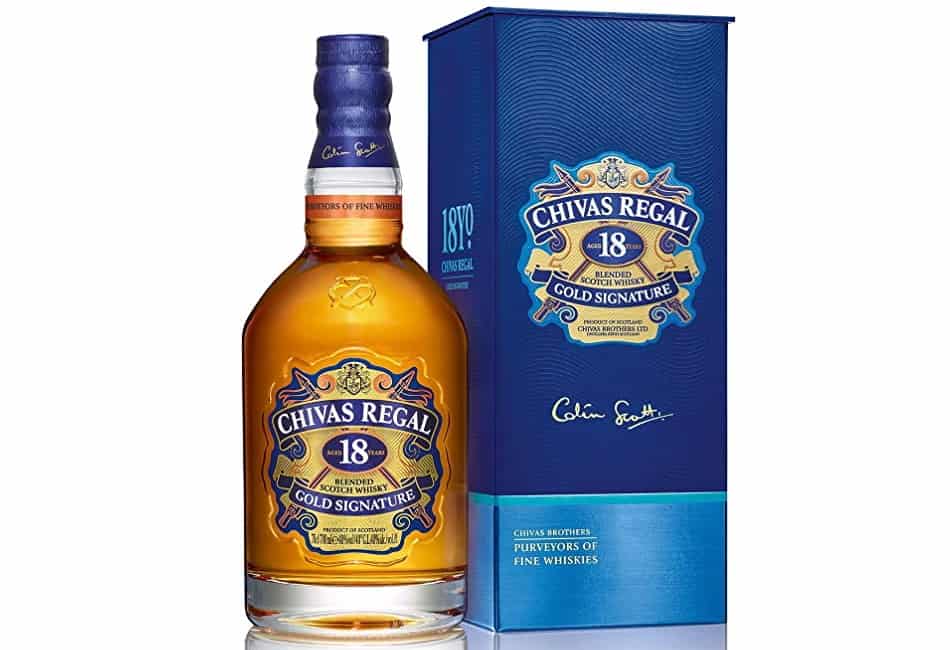 A bottle of Chivas Regal 18 Year Old