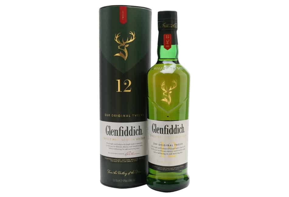 A bottle of Glenfiddich 12 Year Old
