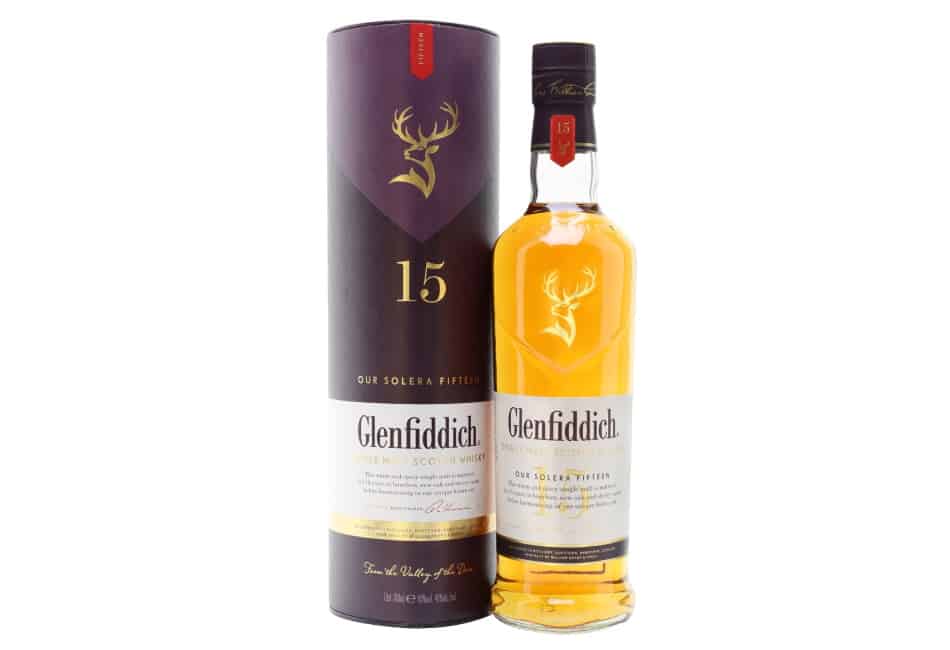 A bottle of Glenfiddich 15 Year Old