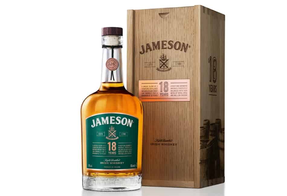 A bottle of Jameson 18 Years