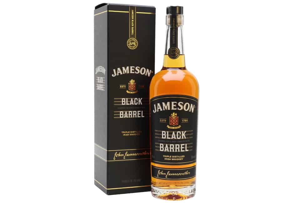 A bottle of Jameson Black Barrel