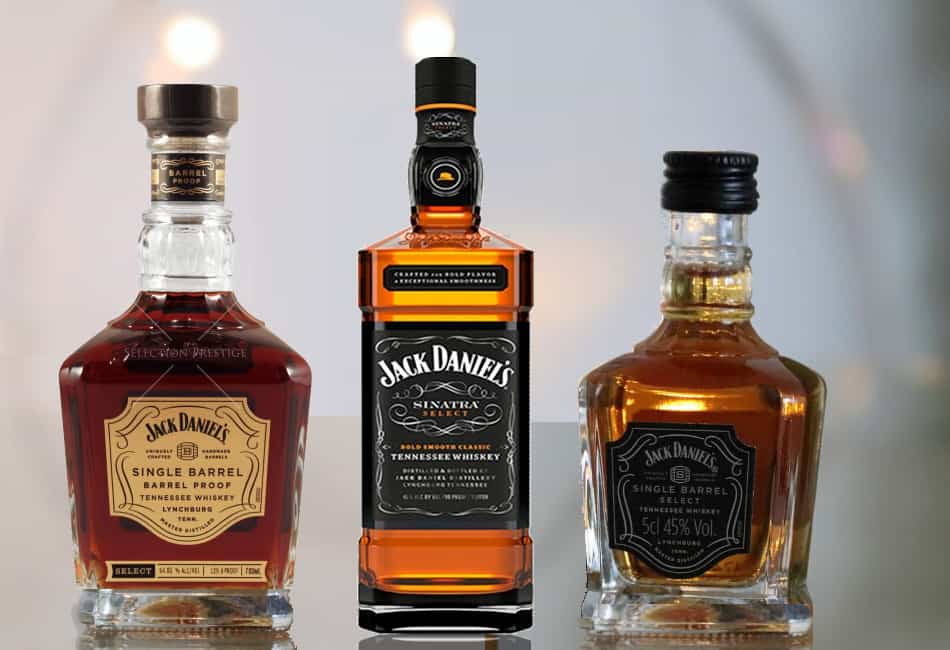 The three more complex Jack Daniel’s whiskeys