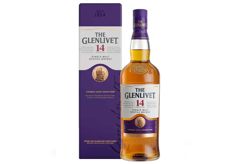 A bottle of Glenlivet 14 Year Old