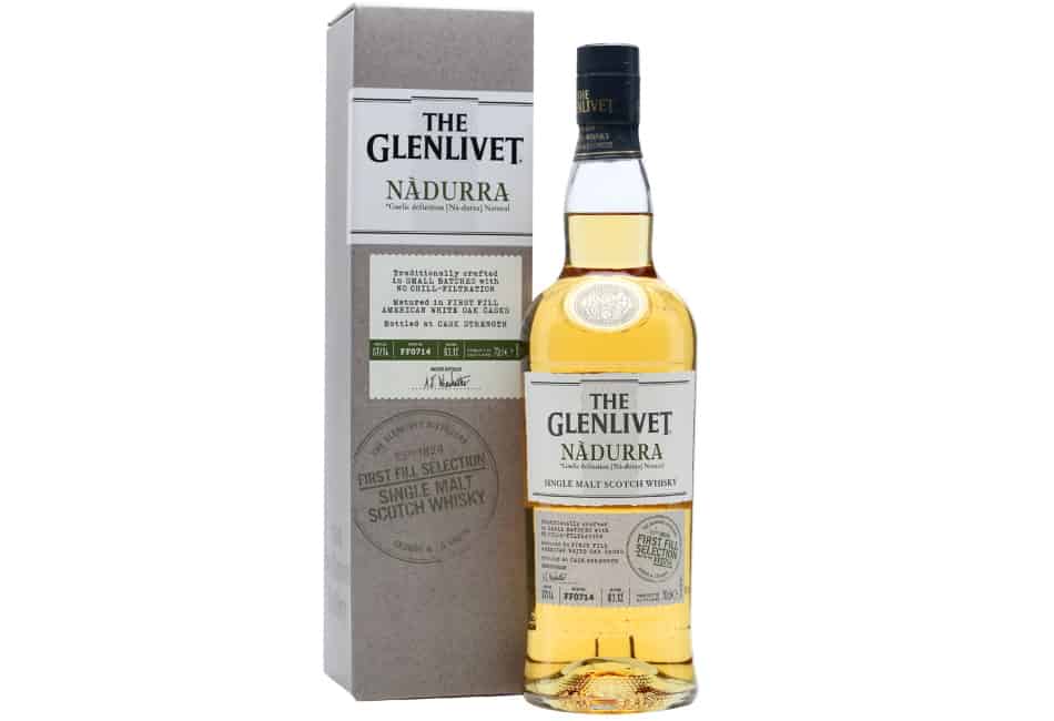 A bottle of Glenlivet Nàdurra First Fill Selection