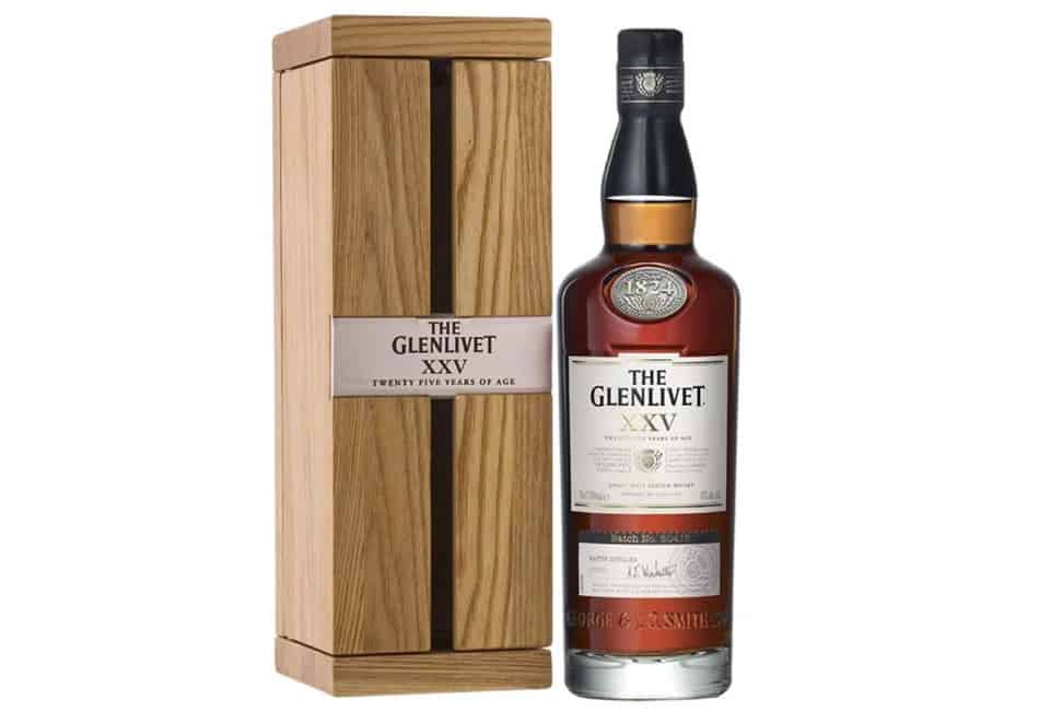 A bottle of Glenlivet XXV
