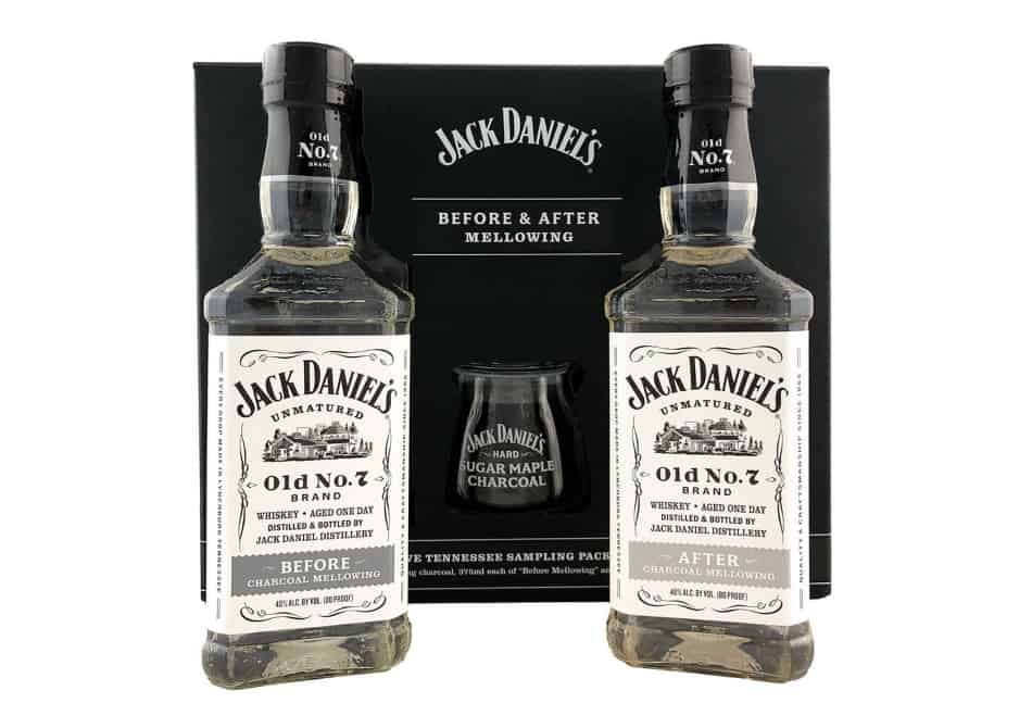 A Jack Daniels Before and After Charcoal Mellowing Set