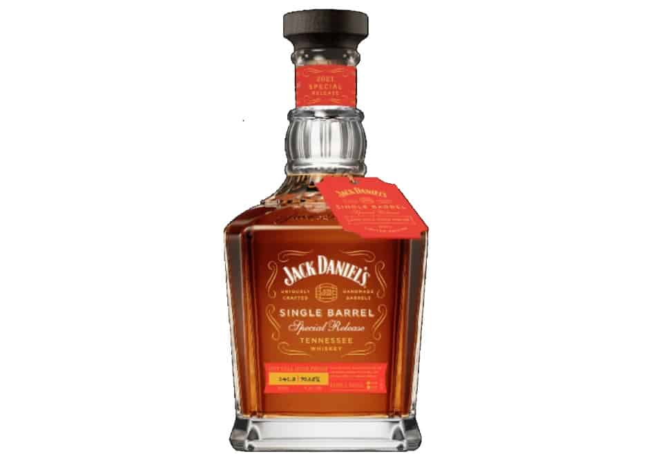 A bottle of Jack Daniels Coy Hill High Proof Whiskey