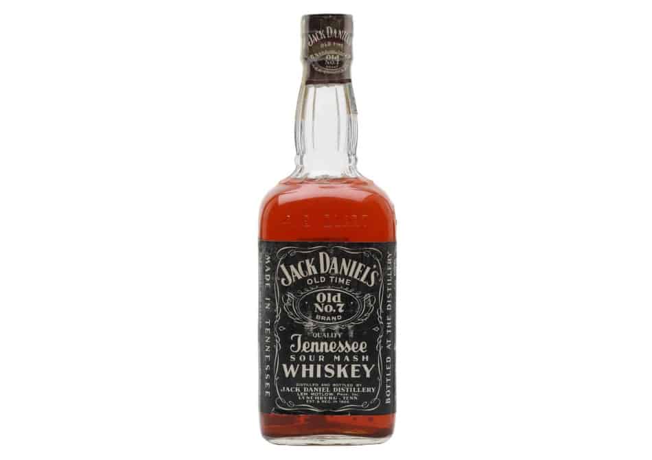 A bottle of Jack Daniel's Old No. 7 Bottled 1960