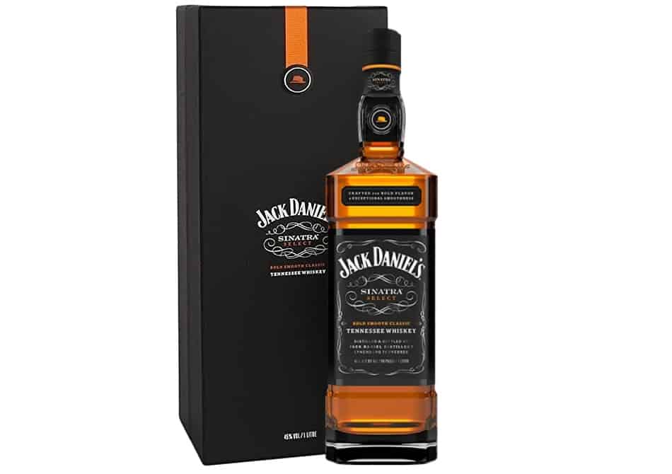 A bottle of Jack Daniels Sinatra Select