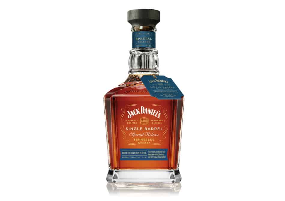 A bottle of Jack Daniels Single Barrel Heritage Barrel