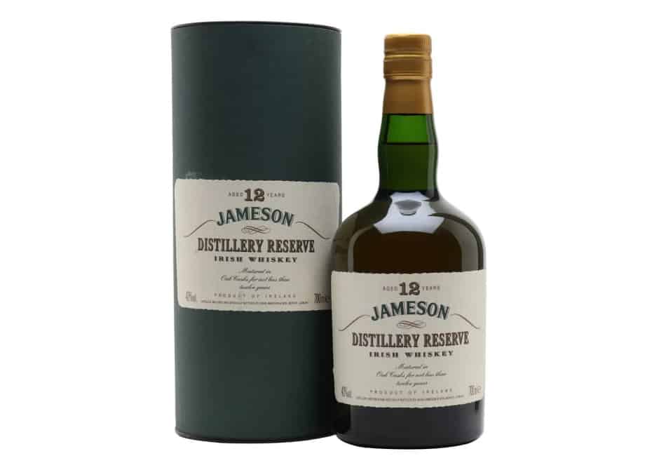 A bottle of Jameson 12 Year Old Distillery Reserve