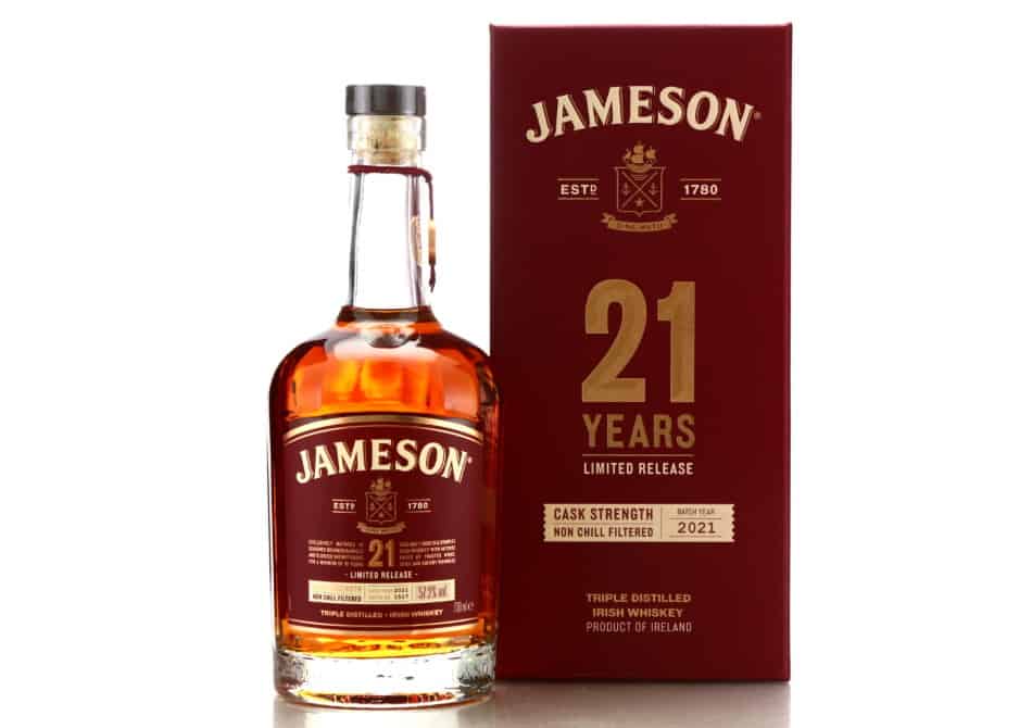 A bottle of Jameson 21 Year Old