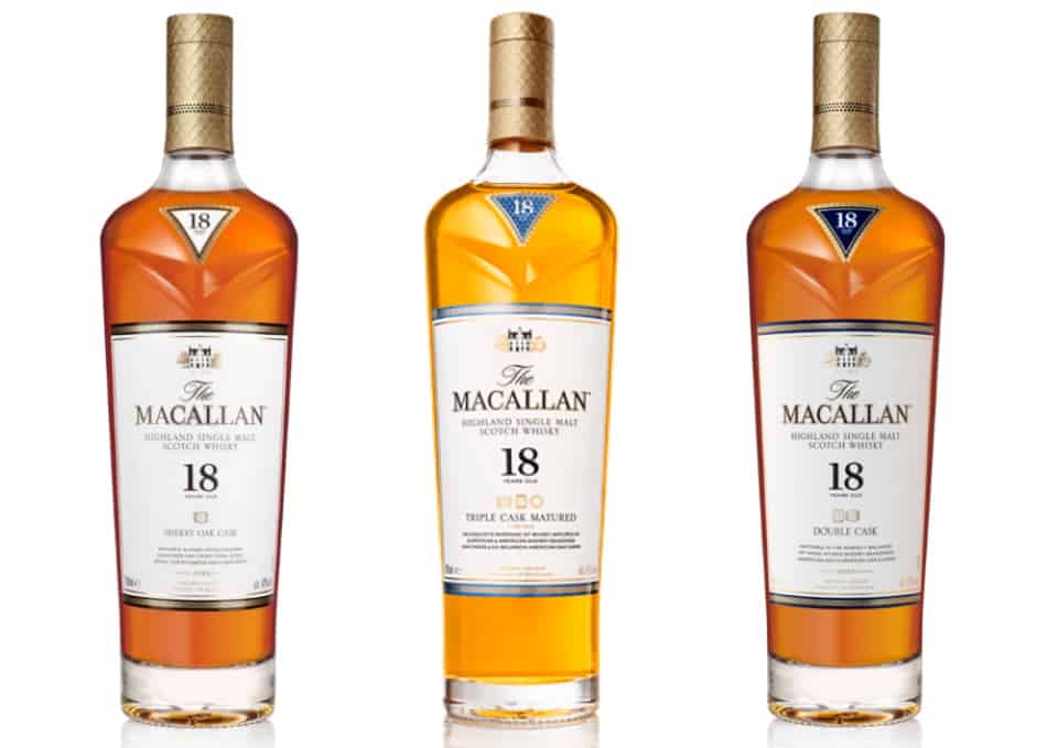 The 3 bottles of Macallan 18