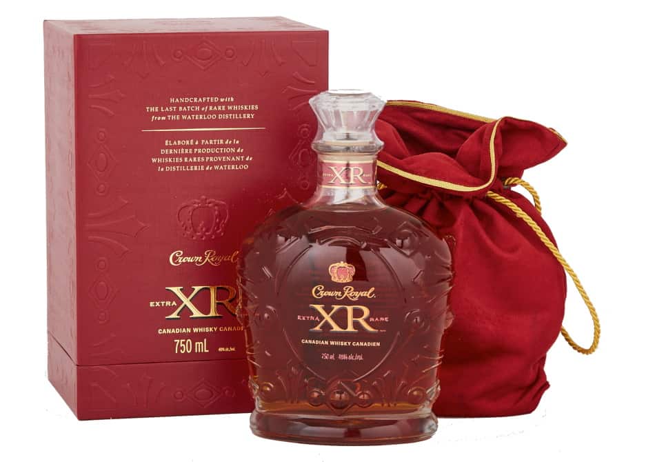 A bottle of Crown Royal XR Red Waterloo Edition