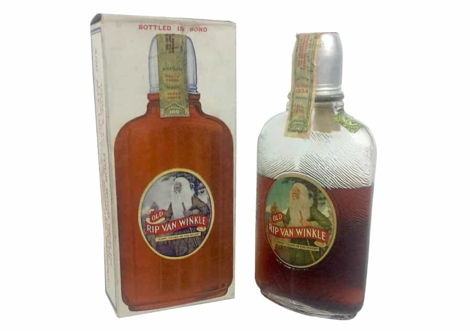 A bottle of Old Rip Van Winkle Bottled in 1934