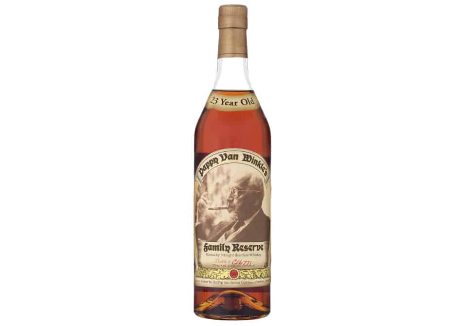 A bottle of Pappy Van Winkle's Family Reserve 23 Year