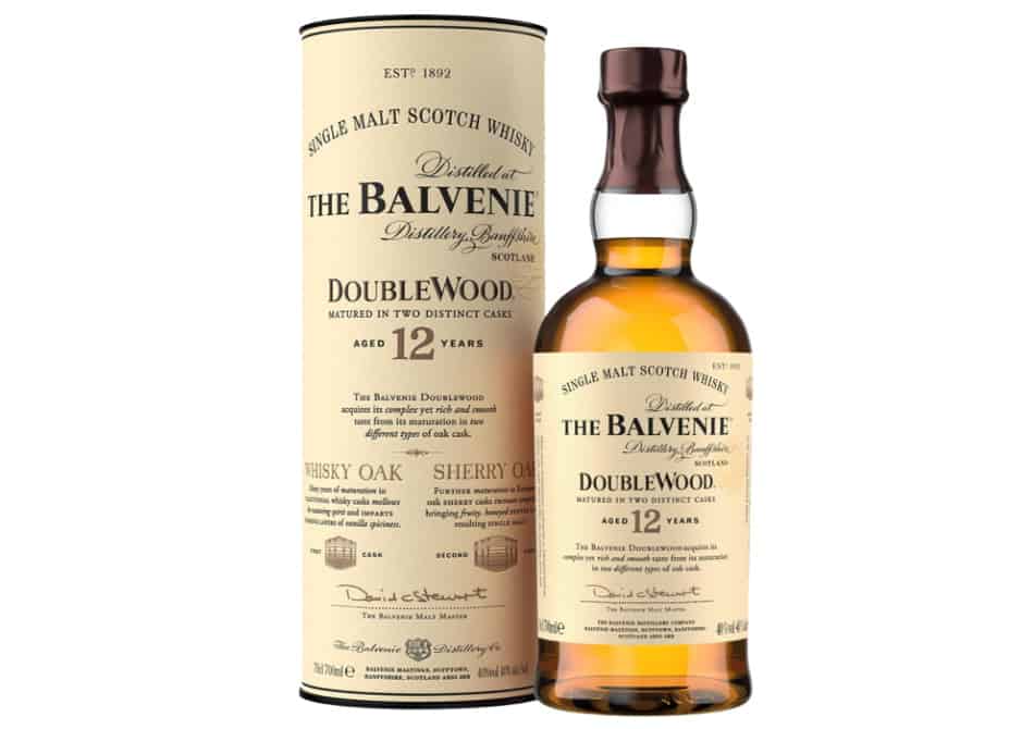 A bottle of The Balvenie 12 Year Old DoubleWood