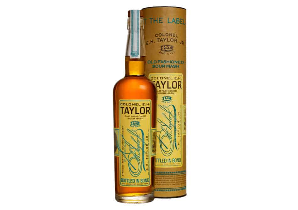 A bottle of E.H. Taylor Old Fashioned Sour Mash