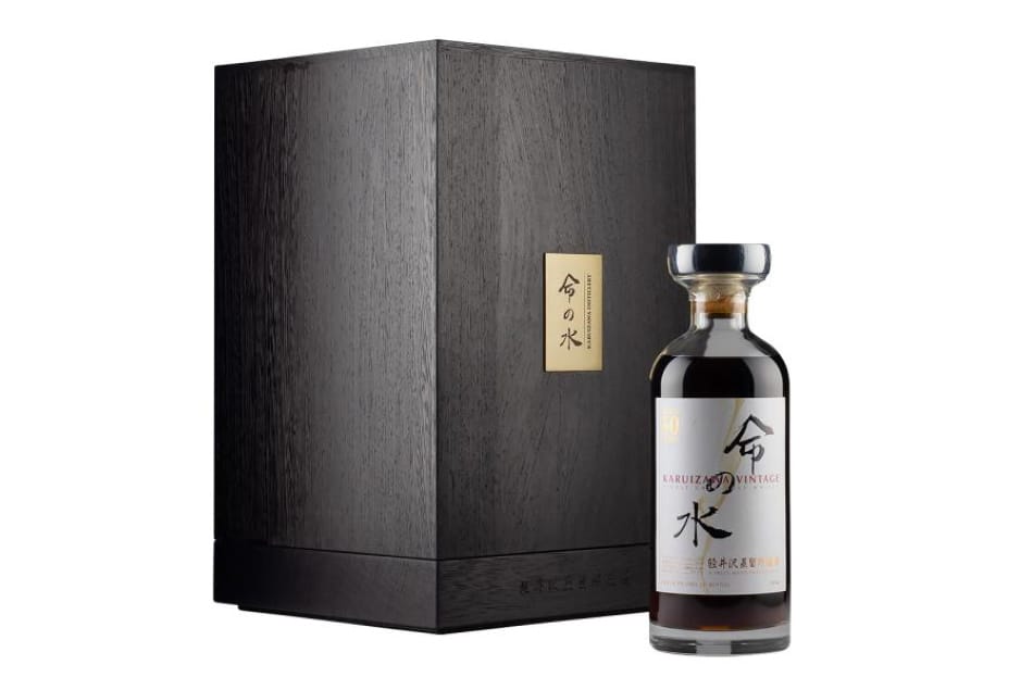 A bottle of Karuizawa Aqua of Life White 50 Years