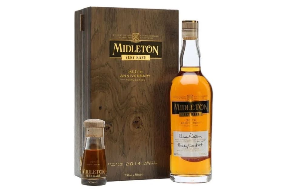 A bottle of Midleton Very Rare 30th Anniversary