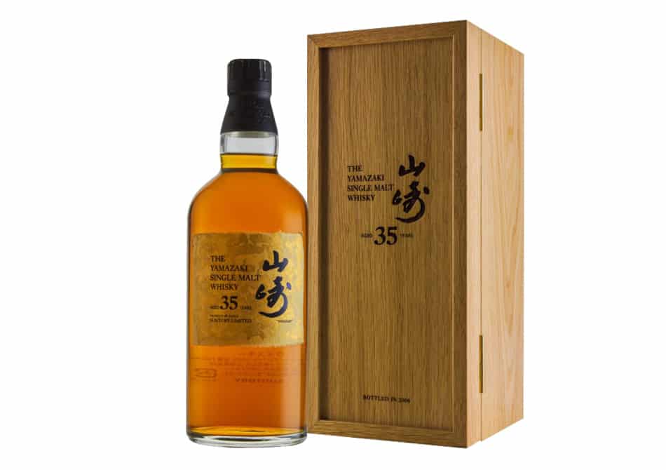 A bottle of Suntory Yamazaki 35-Year-Old