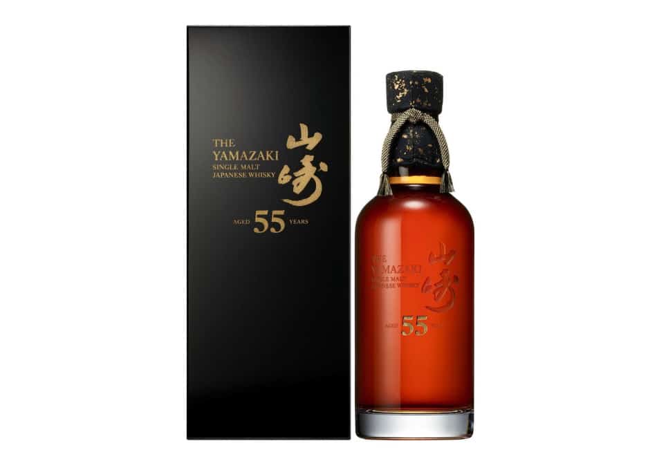 A bottle of Suntory Yamazaki 55-Year-Old