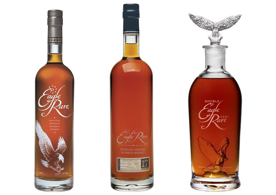 3 bottles of Eagle Rare