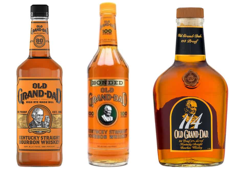 3 bottles of Old Grand-Dad