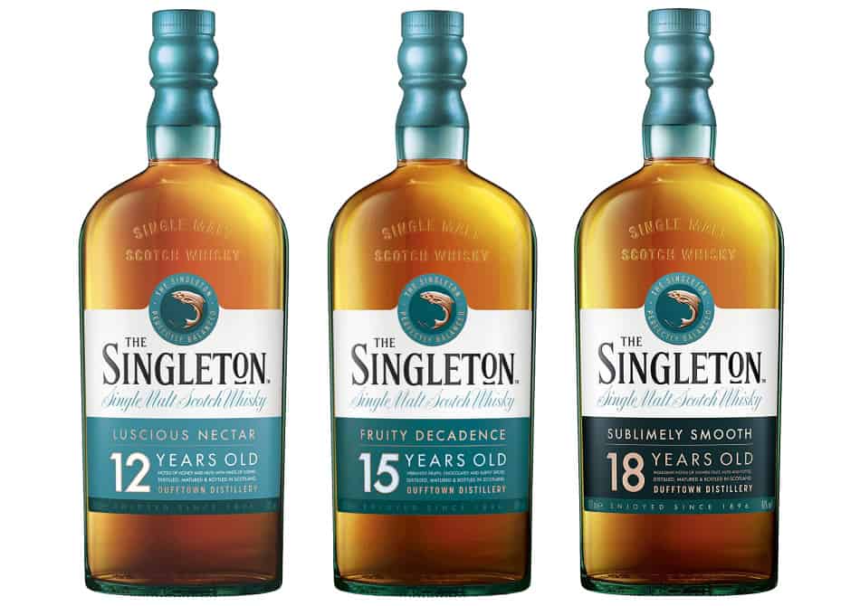 3 bottles of Singleton of Dufftown