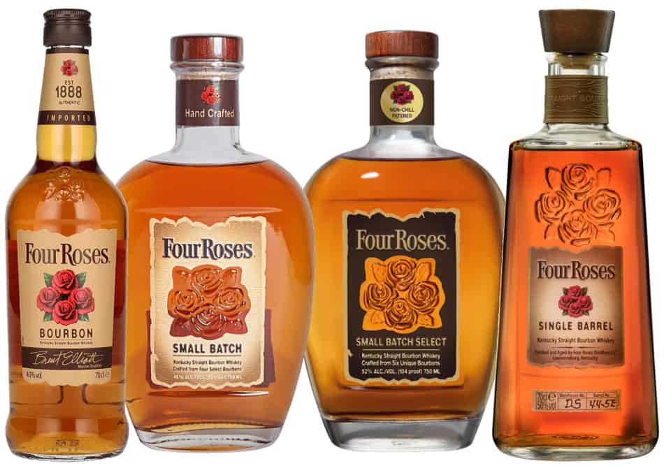 4 bottles of Four Roses