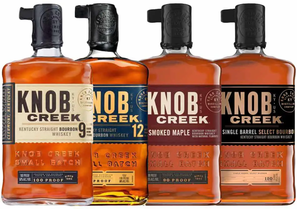 4 bottles of Knob Creek