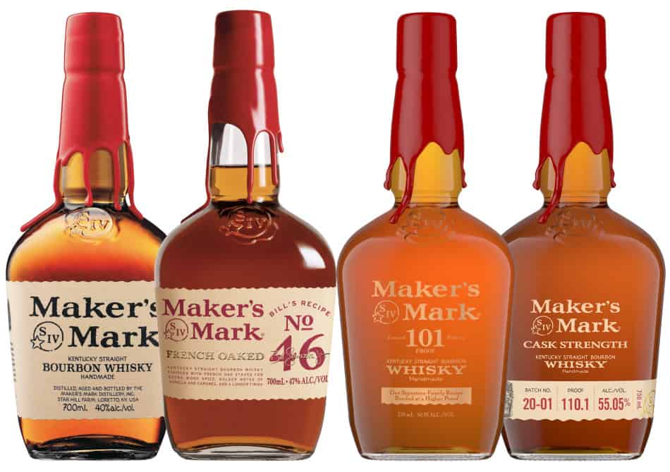 4 bottles of Maker's Mark