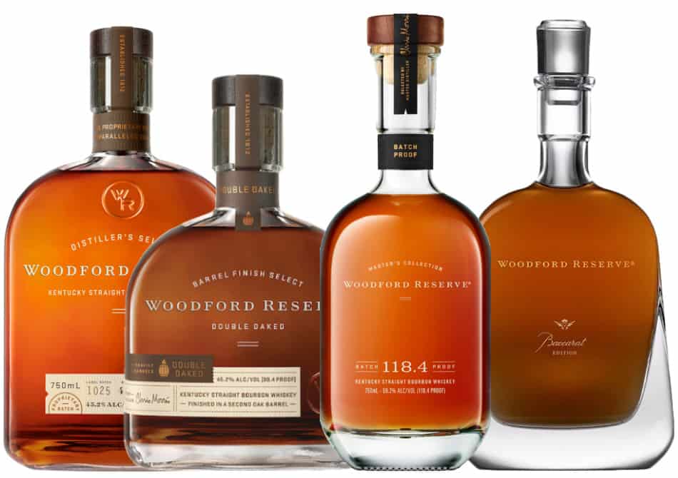 4 bottles of Woodford Reserve