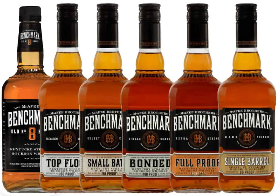 6 bottles of Benchmark bourbon