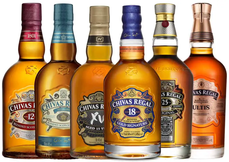 6 bottles of Chivas Regal