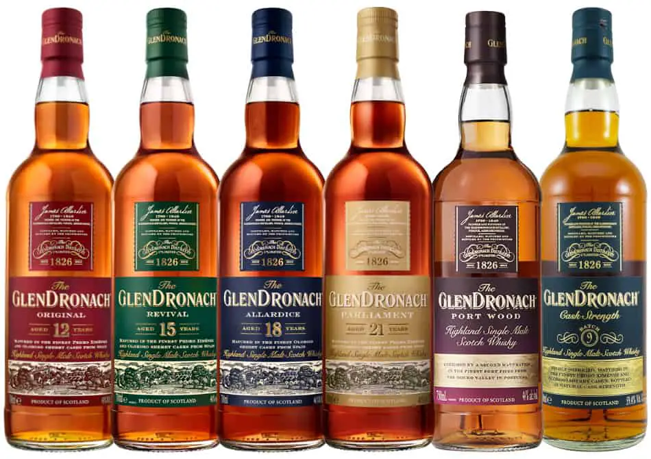 6 bottles of Glendronach