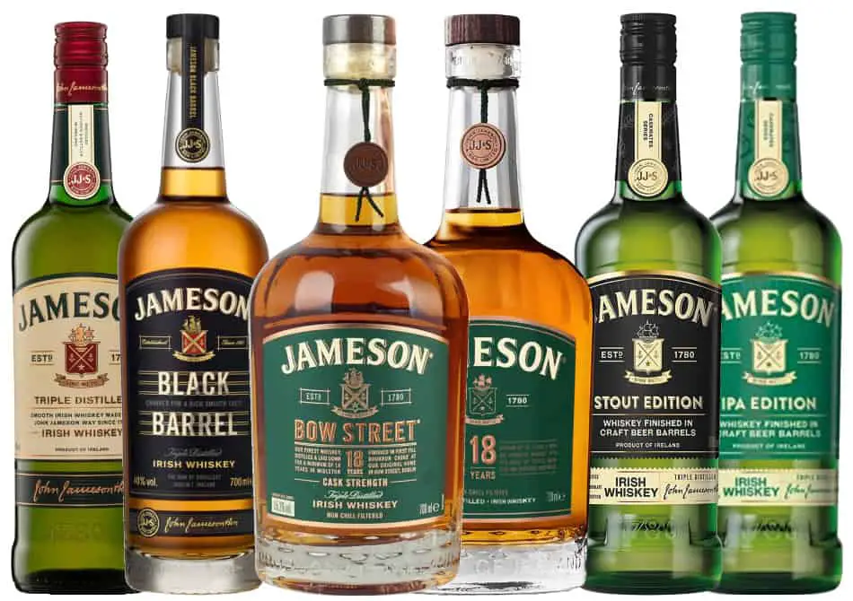 6 bottles of Jameson