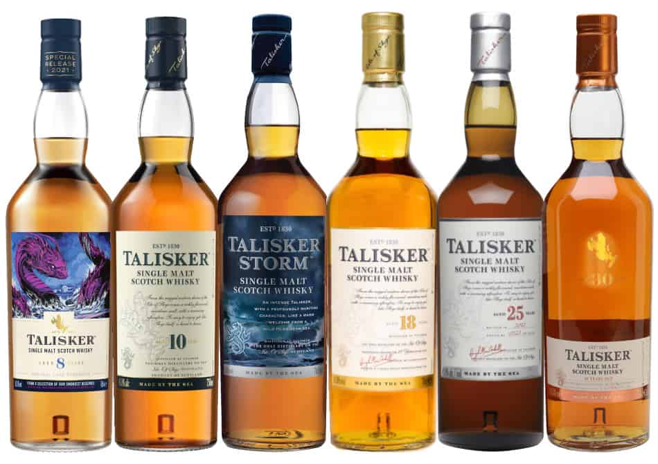6 bottles of Talisker