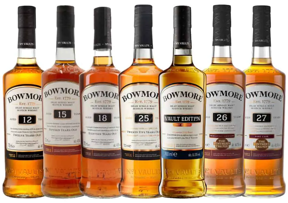 7 bottles of Bowmore